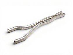 Corsa Performance Cut and Clamp Resonator Delete Double Helixx X-Pipe; 3-Inch (15-20 Mustang GT350)