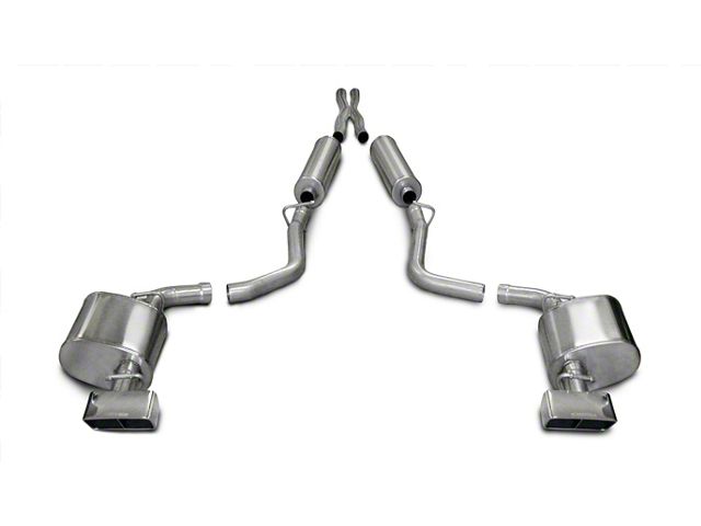 Corsa Performance Xtreme Cat-Back Exhaust with Polished Rectangular Tips (09-10 5.7L HEMI Challenger)