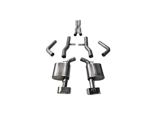 Corsa Performance Xtreme Cat-Back Exhaust with Polished Rectangular Tips (15-23 6.2L HEMI Challenger)