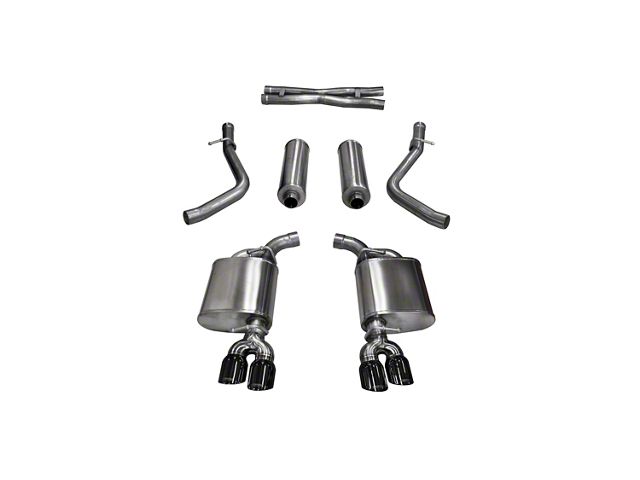 Corsa Performance Xtreme Cat-Back Exhaust with Twin Black Round Tips (15-16 5.7L HEMI Challenger)