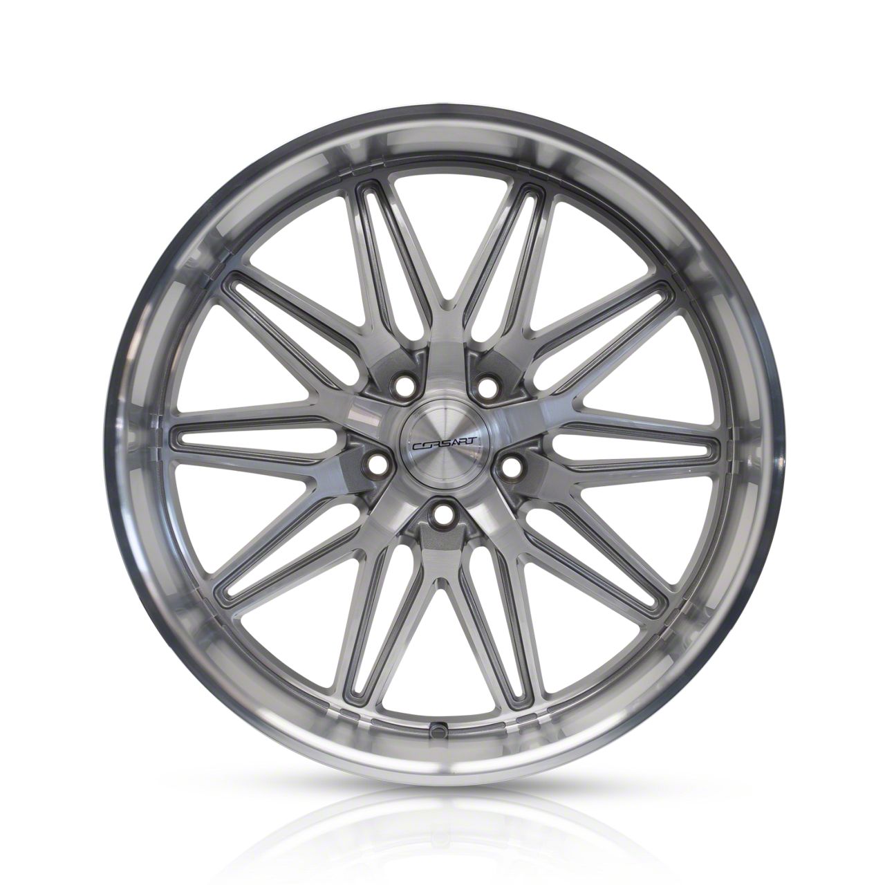 Corsart Camaro Alcatraz Gloss Brushed with Diamond Cut Lip Wheel; 22x8 ...