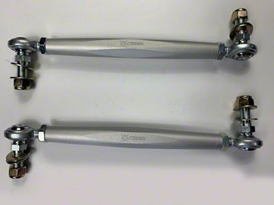 CorteX Adjustable Anti-Roll Bar End Links; Front (15-25 Mustang)