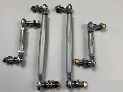 CorteX Adjustable Anti-Roll Bar End Links; Front and Rear (15-24 Mustang)