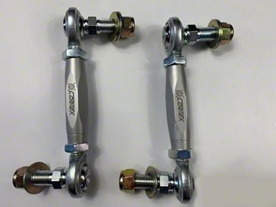 CorteX Adjustable Anti-Roll Bar End Links; Rear (15-25 Mustang)