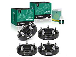 1-Inch 5-Lug Wheel Spacers; Black; Set of Four (97-19 Corvette C5, C6 & C7)