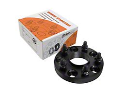 1-Inch Billet Wheel Spacer; Black (20-25 Corvette C8)