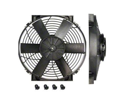 14-Inch High Power Thermatic Electric Fan; 12-Volt (Universal; Some Adaptation May Be Required)