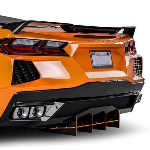 Corvette Jesky VR5 Rear Diffuser; Gloss Carbon Fiber Vinyl