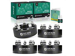 2-Inch 5-Lug Wheel Spacers; Black; Set of Four (97-19 Corvette C5, C6 & C7)