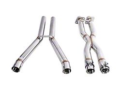 2.50-Inch Performance X-Pipe Kit; Brushed Silver (09-13 6.2L Corvette C6, Excluding ZR1)