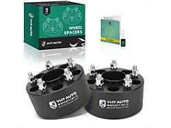 3-Inch 5-Lug Wheel Spacers; Rear Only; Black; Set of Two (97-19 Corvette C5, C6 & C7)