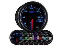 30 PSI Fuel Pressure Gauge; Tinted 7 Color (Universal; Some Adaptation May Be Required)