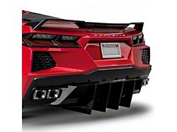 328LV Rear Diffuser; Carbon Flash Metallic Vinyl (20-25 Corvette C8, Excluding Z06)