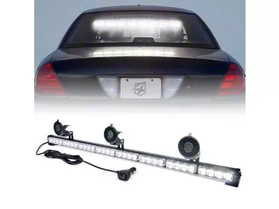 35-Inch 8 Series LED Directional Traffic Advisor Light Bar; White (Universal; Some Adaptation May Be Required)