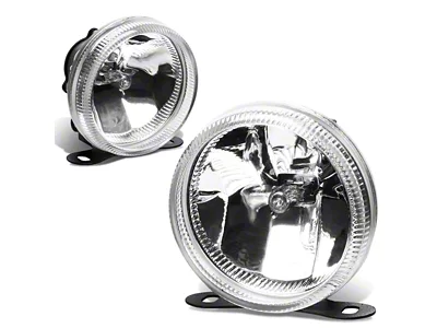 3.50-Inch Round Fog Lights; Clear (Universal; Some Adaptation May Be Required)