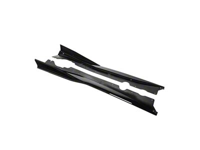 3VM Side Skirt Rocker Panels; Gloss Black (20-24 Corvette C8, Excluding Z06)