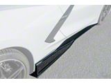3VM Side Skirt Rocker Panels; Gloss Black (20-26 Corvette C8, Excluding Z06)