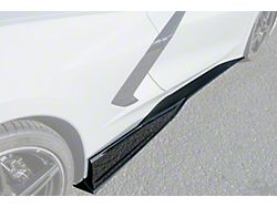 3VM Side Skirt Rocker Panels; Gloss Black (20-26 Corvette C8, Excluding Z06)