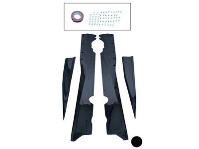 3VM Side Skirts; Carbon Flash (20-25 Corvette C8 Coupe)