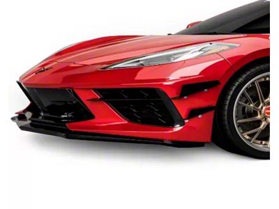 4VR + 3VR Front Bumper Canards; Urban Camo Vinyl (20-25 Corvette C8)