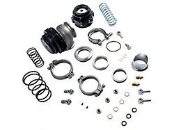 50mm Blow Off Valve with 44mm V-Band External Turbo Wastegate Kit; Black (Universal; Some Adaptation May Be Required)