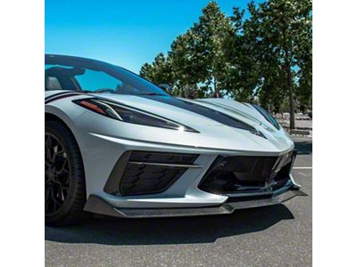 5VM Front Splitter Lip; Carbon Fiber (20-24 Corvette C8, Excluding Z06)