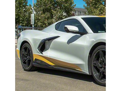 5VM Side Skirts; Carbon Fiber (20-25 Corvette C8, Excluding Z06)