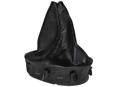 6-Speed Shifter Boot; Black Leather (97-04 Corvette C5)