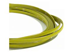 Accent Color Edge Trim for Front Splitter and Side Splitters; Yellow (Universal; Some Adaptation May Be Required)