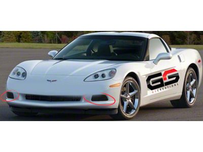 Acrylic Driving/ Fog Light Blackout Covers (05-13 Corvette C6 Base)