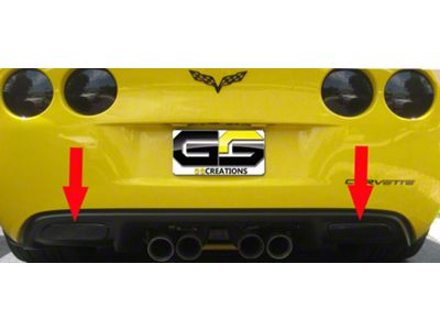 Acrylic Reverse Light Blackout Covers (05-13 Corvette C6)