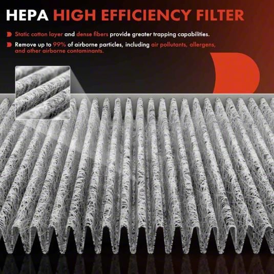 Corvette Activated Carbon Cabin Air Filter; Set of Two (05-19