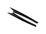 Add-On Side Skirts; Gloss Black (20-26 Corvette C8, Excluding Z06)