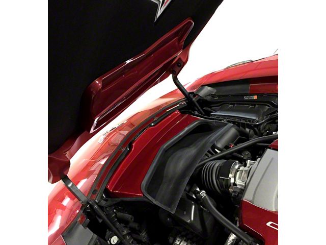 Corvette Air Intake Cover; Blade Silver Metallic (14-19 Corvette C7 ...