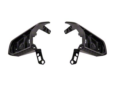 Alcantara Steering Wheel with Button Covers; Carbon Fiber with Red Stripe (20-25 Corvette C8 w/o Heated Steering Wheel)