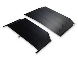 Aluminum Rear Window Louvers with ABS Side Panels; 3-Piece (97-04 Corvette C5 Coupe)