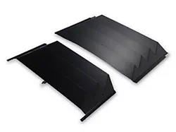 Aluminum Rear Window Louvers with ABS Side Panels; 3-Piece (05-13 Corvette C6 Coupe)