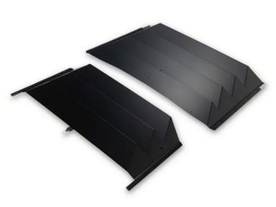 Aluminum Rear Window Louvers with ABS Side Panels; 3-Piece (14-19 Corvette C7 Coupe)