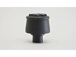Aluminum Round Finned Valve Cover Breather; 1-1/4-Inch; Black (Universal; Some Adaptation May Be Required)