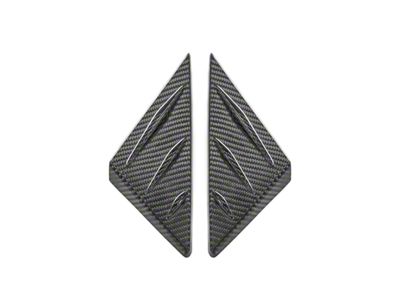 Anti Wind Buffeting Cover; Carbon Fiber (20-25 Corvette C8, Excluding Z06)