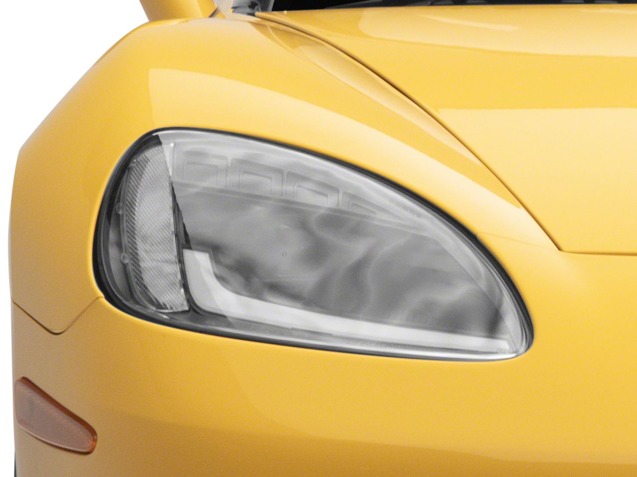 Corvette APEX Series HighPower LED Module Headlights; Black Housing