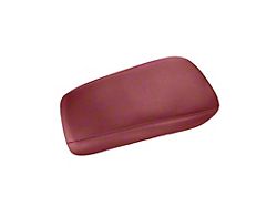 Premium Artificial Leather Center Console Lid Armrest Cover; All Red with Red Stithcing (97-04 Corvette C5)