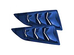 Bakkdraft Quarter Window Louvers; Elkhart Blue (14-19 Corvette C7 Coupe)