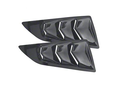 Bakkdraft Quarter Window Louvers; Shadow Gray (14-19 Corvette C7 Coupe)