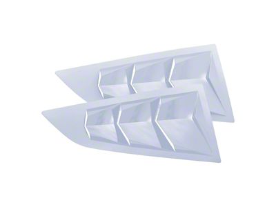 Bakkdraft Quarter Window Louvers; Sterling Blue (14-19 Corvette C7 Coupe)