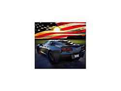 Bakkdraft Rear Window Louvers; Carbon Flash (14-19 Corvette C7 Coupe)