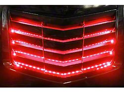 Basic Fender Cove LED Lighting Kit; Red (14-19 Corvette C7)