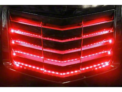 Basic Fender Cove LED Lighting Kit; Red (14-19 Corvette C7)