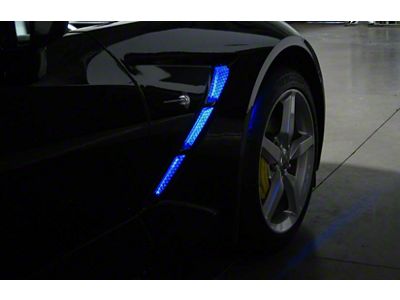 Basic Fender Cove LED Lighting Kit; White (14-19 Corvette C7)