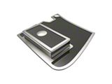 Battery and Fuse Box Cover with Brushed Trim; Real Carbon Fiber (97-04 Corvette C5)